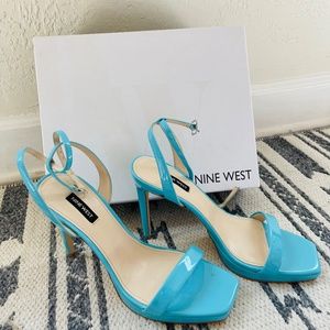 Blue heels- Nine West Size 10